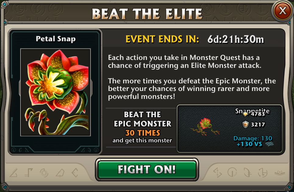 Boss Event : Snappetite Epic Monster